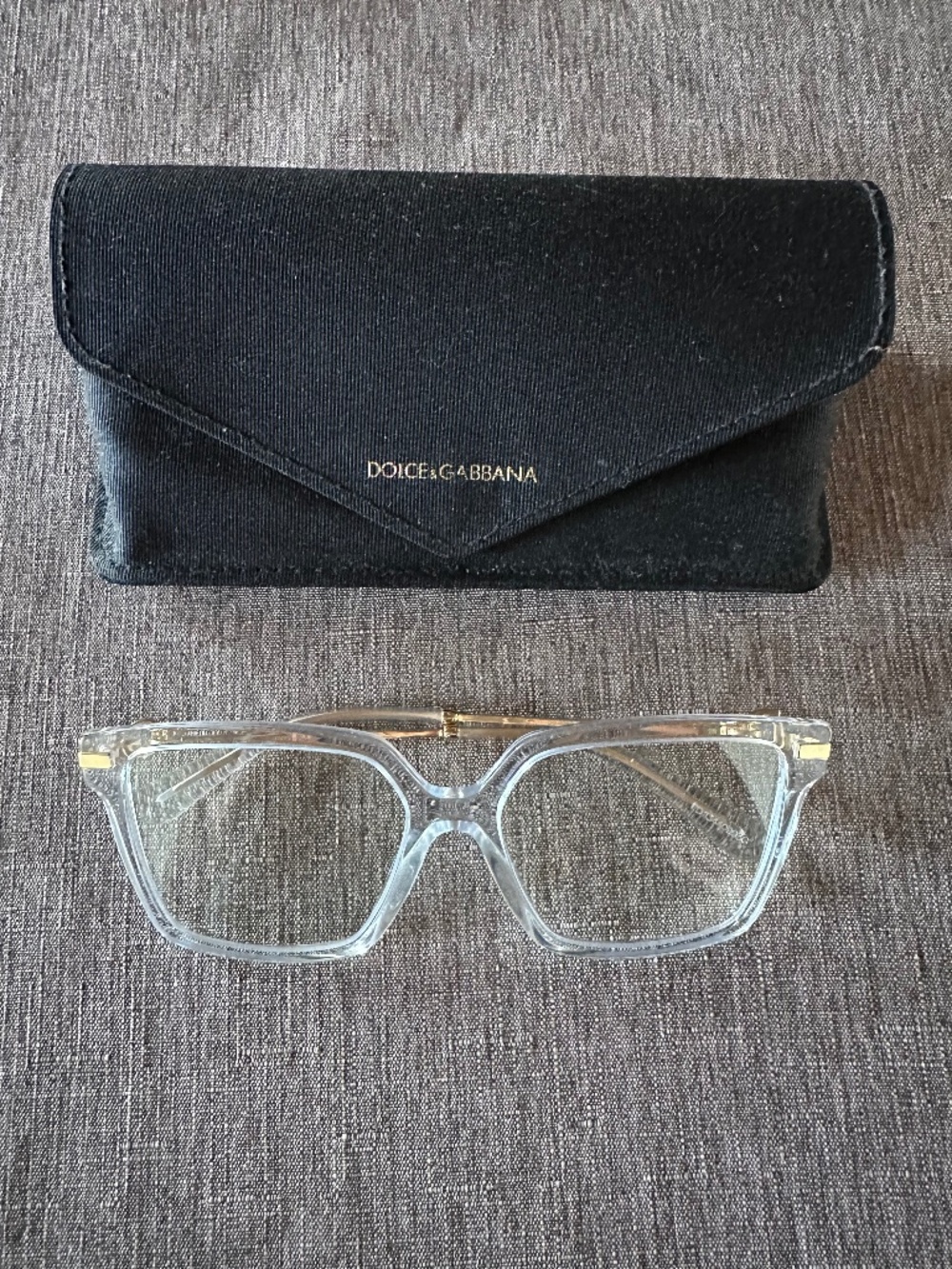 DOLCE & GABBANA CLEAR BLUE LIGHT EYEGLASSES DG3397